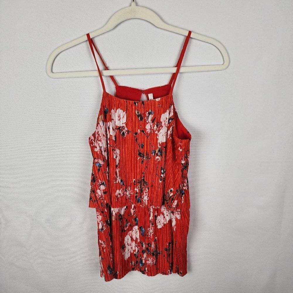 Collective Concepts Floral Halter Style Tiered Top‎ XS